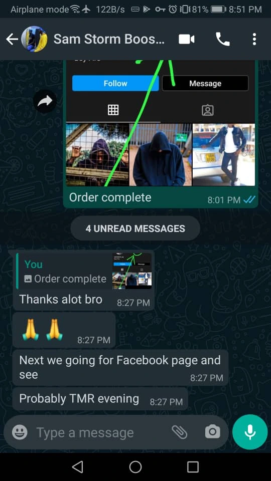 Facebook and Instagram