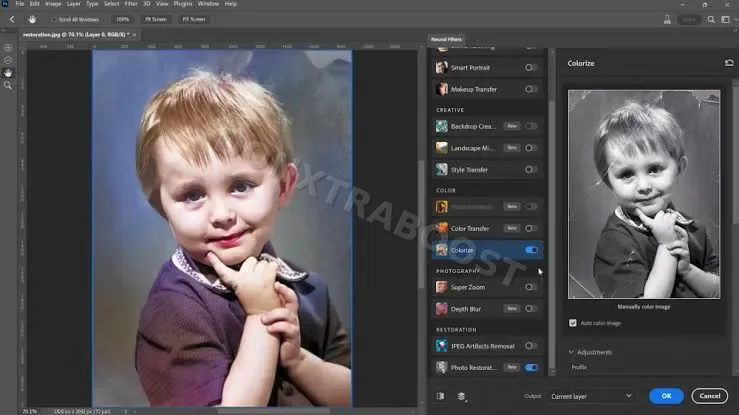 Adobe Photoshop Neural Filters 2023  to 25